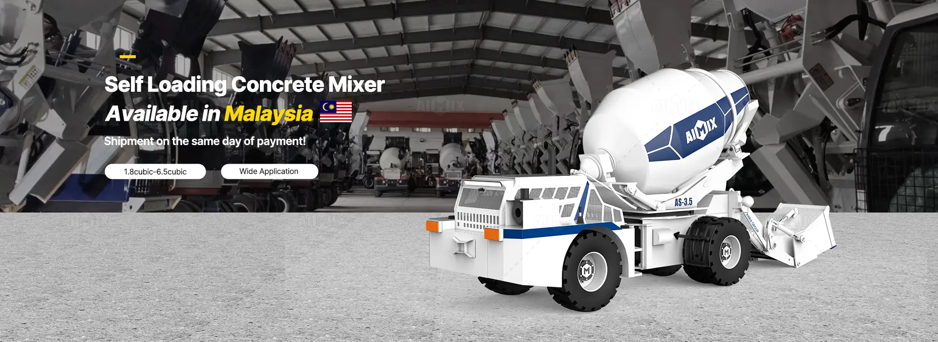 self loading mixer in warehouse malaysia