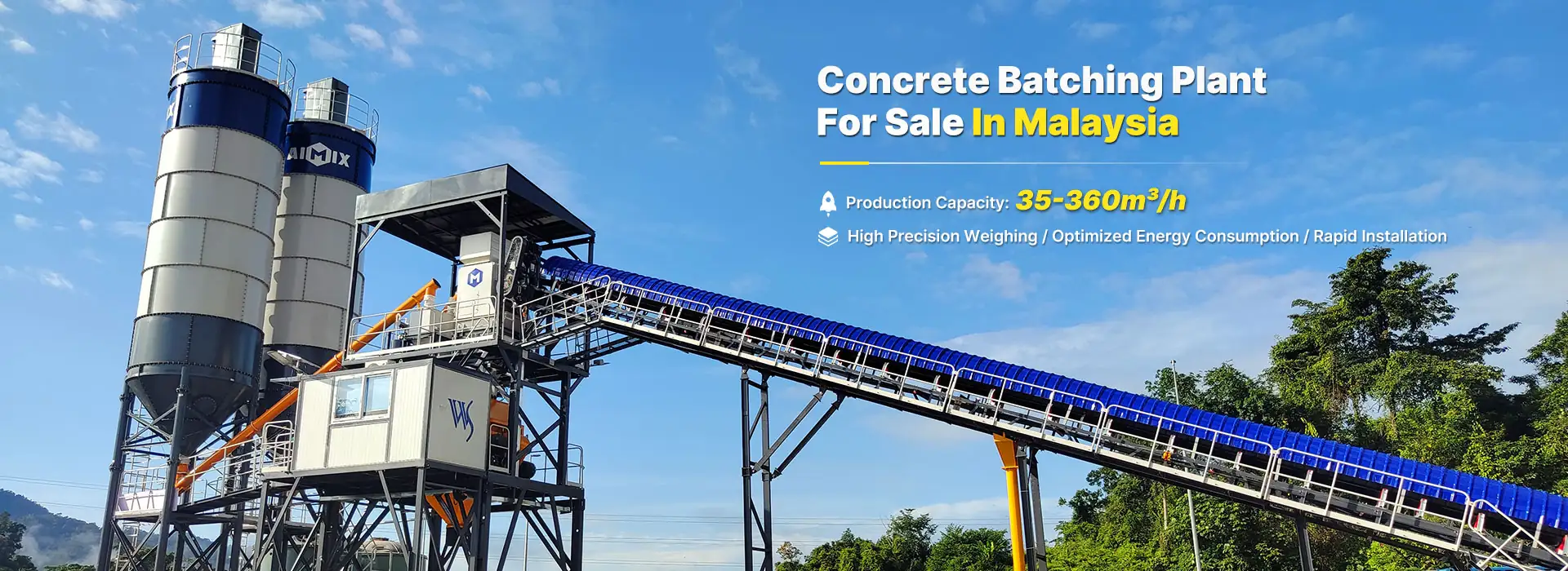 AJ120 concrete batching plant malaysia banner